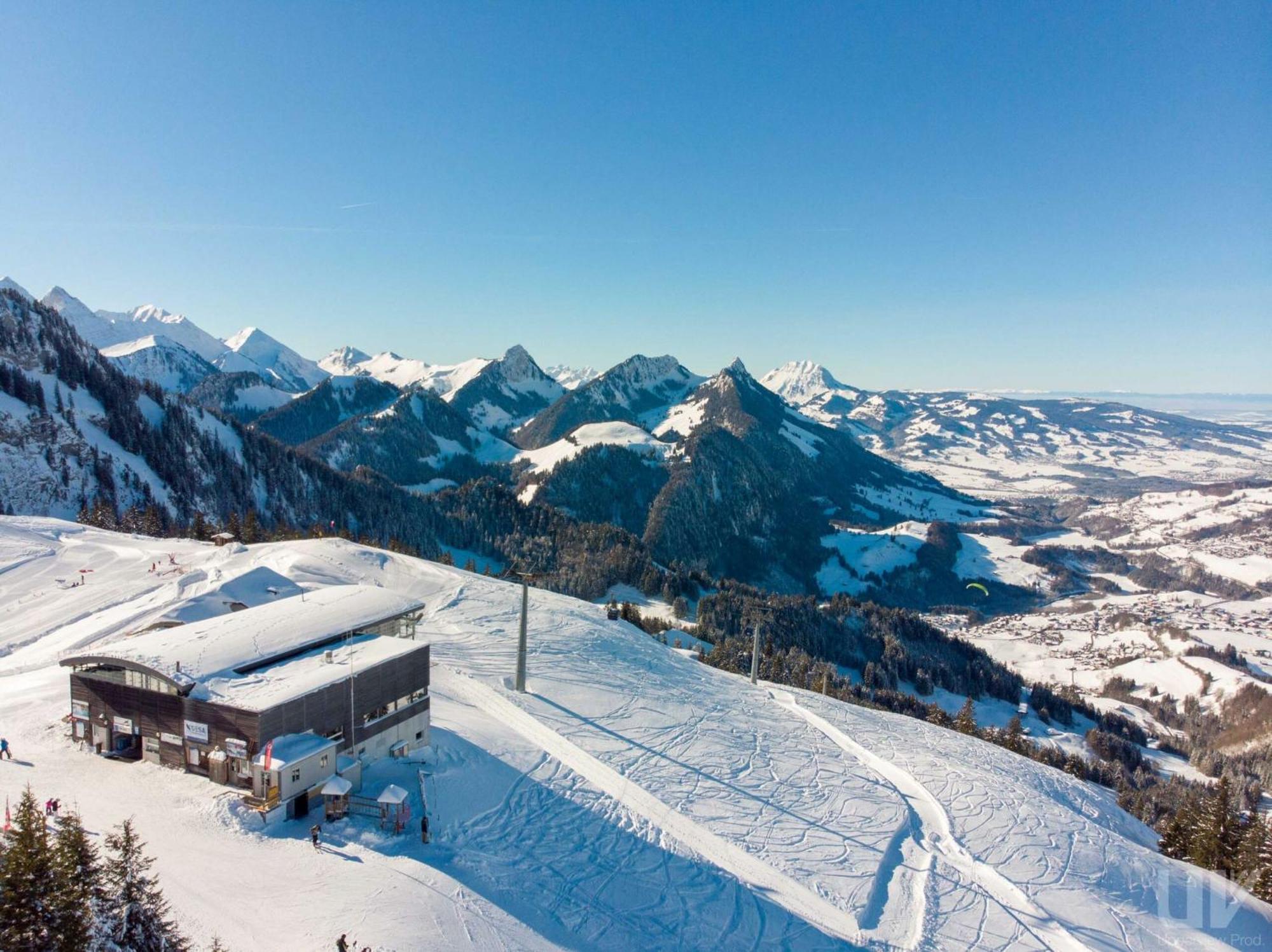 Residence Le Sapin & Bains De La Gruyere シャルメ エクステリア 写真
